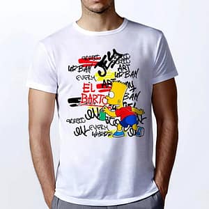 bartgrafitti-1.jpeg Camiseta Unisex Bart Simpson