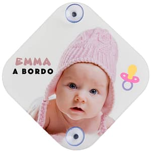 bebe-a-bordo-personalizado.jpg Placa BEBÉ A BORDO personalizada con fotos