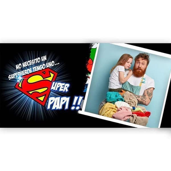 SUPERPAPI.jpg Taza Papi Super Héroe + Tu foto